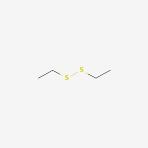 2D Lewis structure of diethyl disulfide