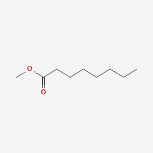 2D Lewis structure of methyl octanoate