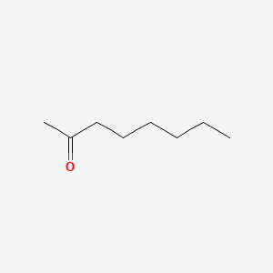 2D Lewis structure of 2-octanone