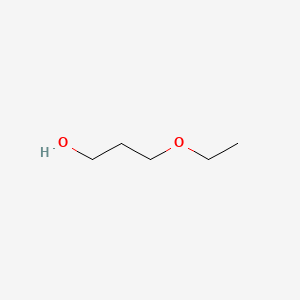 2D Lewis structure of 3-ethoxy-1-propanol