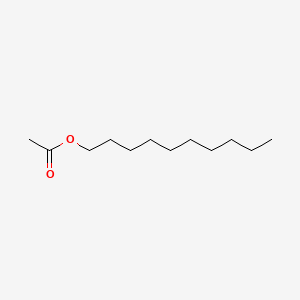 2D Lewis structure of decyl acetate
