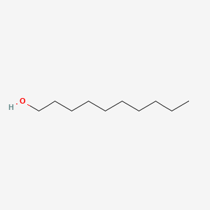 2D Lewis structure of 1-decanol