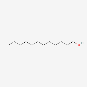 2D Lewis structure of 1-dodecanol