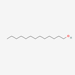 2D Lewis structure of 1-tridecanol