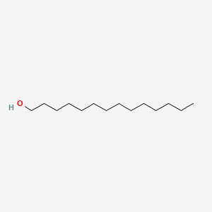 2D Lewis structure of 1-tetradecanol