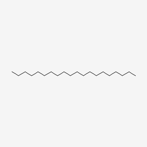 2D Lewis structure of eicosane