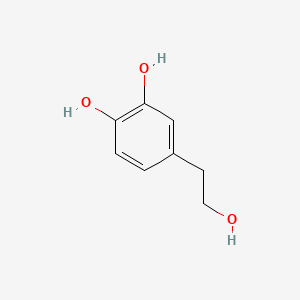 2D structure of hydroxytyrosol