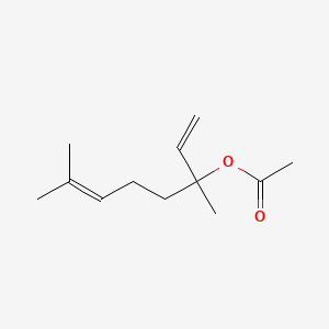 2D Lewis structure of linalyl acetate