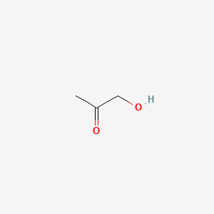 2D Lewis structure of 1-hydroxy-2-propanone