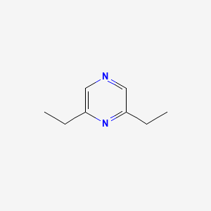 2D Lewis structure of 2,6-diethylpyrazine