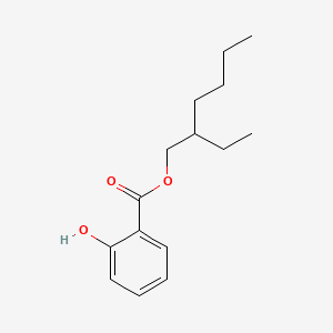 2D Lewis structure of 2-ethylhexyl salicylate