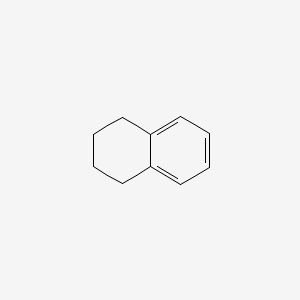2D Lewis structure of 1,2,3,4-tetrahydronaphthalene