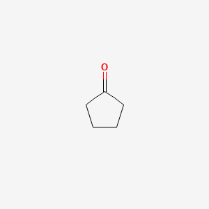 2D Lewis structure of cyclopentanone