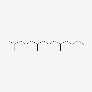 2D Lewis structure of 2,6,10-trimethyltetradecane