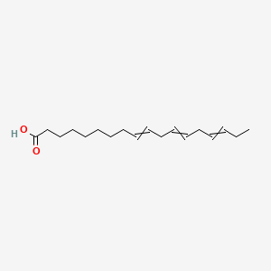 2D Lewis structure of 9,12,15-octadecatrienoic acid