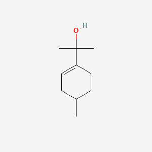 2D Lewis structure of p-menth-3-en-8-ol