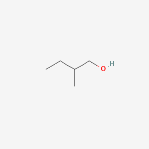 2D Lewis structure of 2-methyl-1-butanol