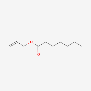 2D Lewis structure of allyl heptanoate