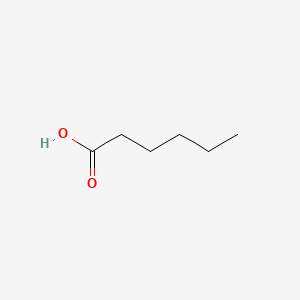 2D structure of hexanoic acid