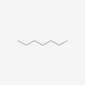 2D structure of heptane
