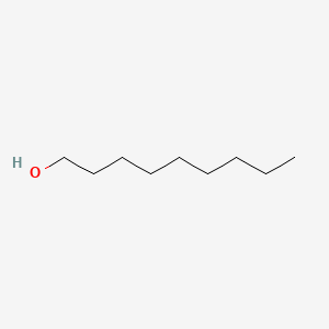 2D Lewis structure of 1-nonanol