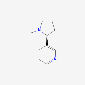 2D Lewis structure of nicotine