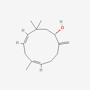 2D Lewis structure of humulenol ii
