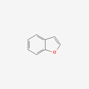 2D Lewis structure of benzofuran