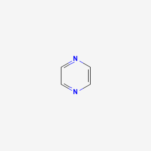 2D Lewis structure of pyrazine