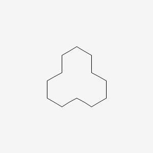 2D Lewis structure of cyclododecane