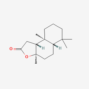 2D Lewis structure of sclareolide