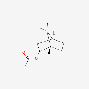 2D Lewis structure of bornyl acetate