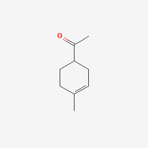 2D Lewis structure of 4-acetyl-1-methylcyclohexene