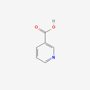 2D Lewis structure of nicotinic acid
