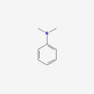 2D Lewis structure of n,n-dimethylaniline