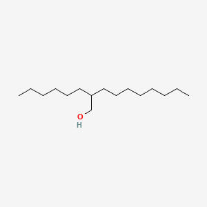 2D Lewis structure of 2-hexyl-1-decanol