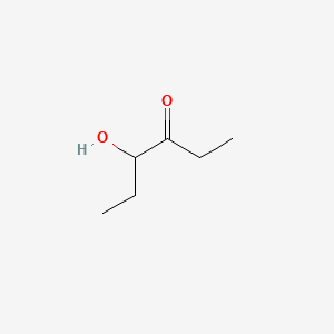 2D Lewis structure of 4-hydroxy-3-hexanone