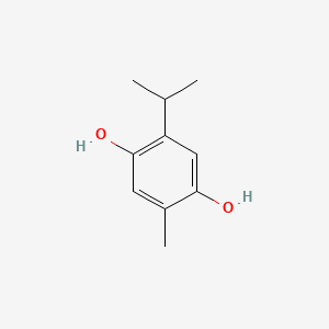 2D Lewis structure of thymohydroquinone