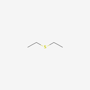 2D Lewis structure of diethyl sulfide