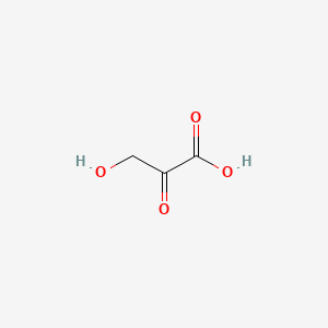 2D Lewis structure of 3-hydroxy-2-oxopropanoic acid