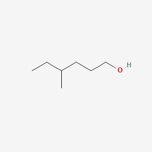 2D Lewis structure of 4-methylhexanol