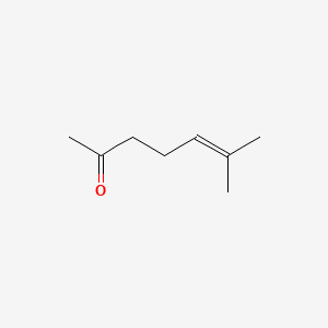 2D Lewis structure of 6-methyl-5-hepten-2-one