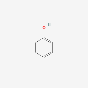2D Lewis structure of phenol
